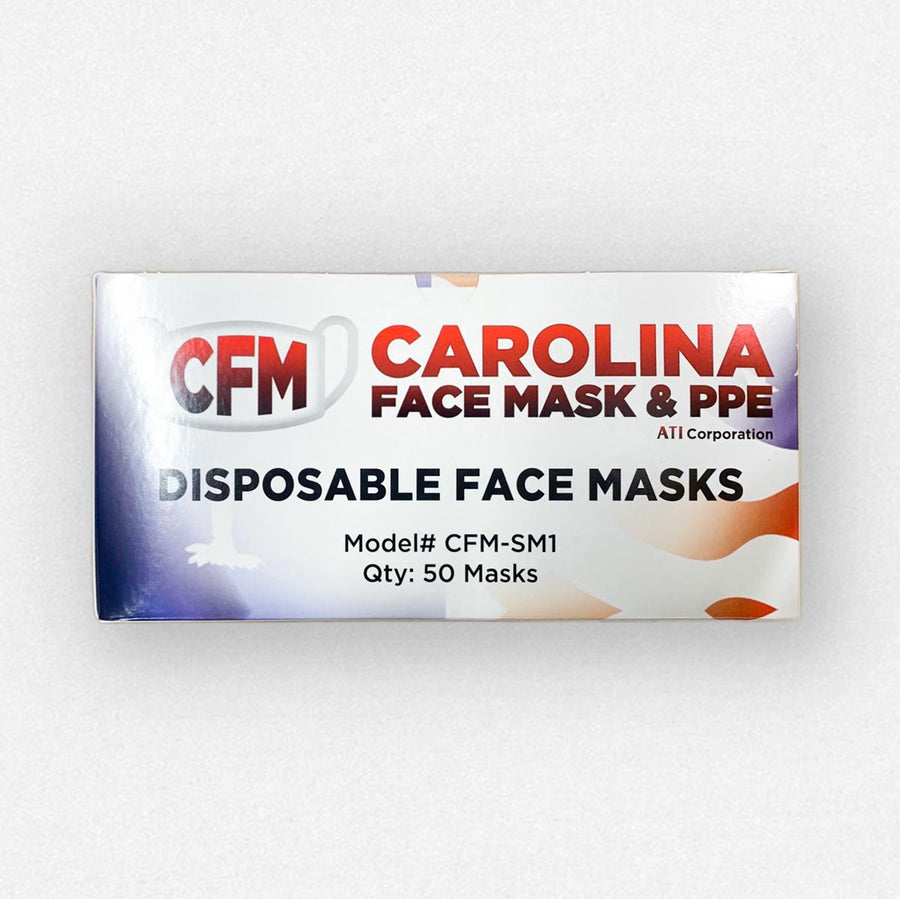 3-Ply Face Masks (White)  ASTM Certified
